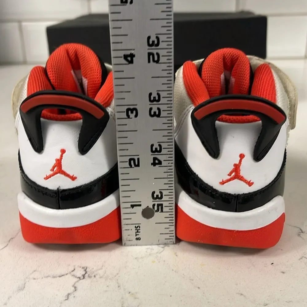 Nike Jordan 6 Rings White/Team Orange-Black-Sail DV1344-108 Toddler Size 7C